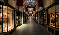 Shopping gallery during Christmas